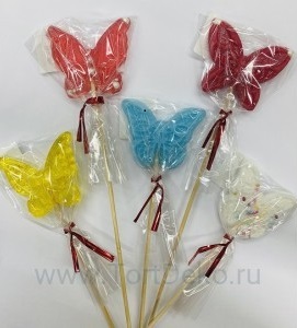 Сахарные фигурки Карамельный топпер "Бабочка"  003-030