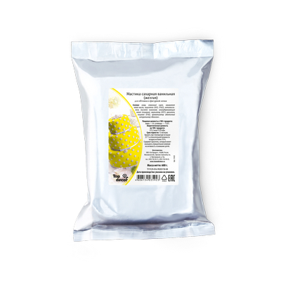 Мастика сахарная ваниль желтая (600г) tp24169