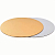 Подложка для торта d20см 3,2мм круглая (золото/белая)