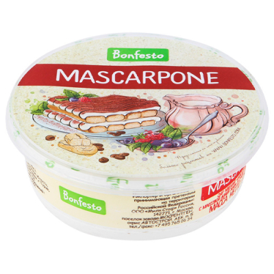 Сыр Маскарпоне 78% ТМ Bonfesto (250гр)